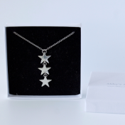 Fine Silver Star Necklace