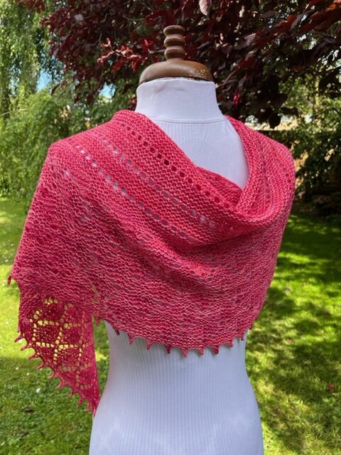 Lace shawl Merino wool 100%